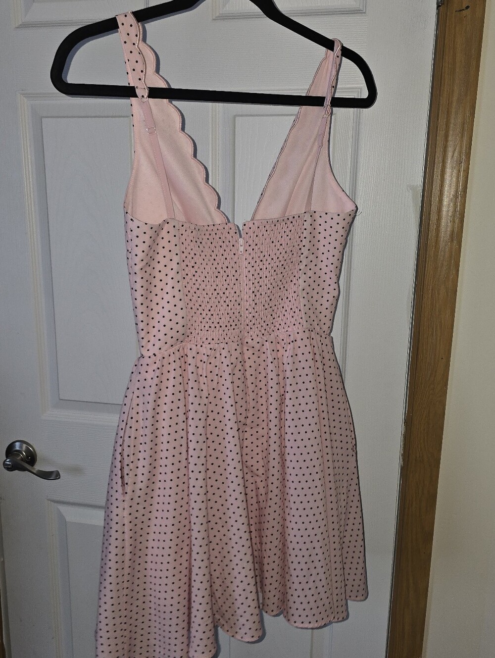 Oh Polly Pink Polka Dot Mini Dress - Picture 4 of 4